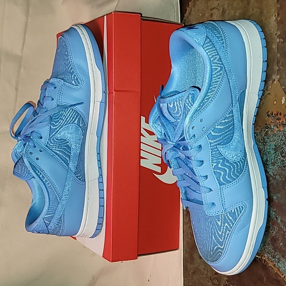 Nike Dunk Low Prm. University Blue TOPOGRAPHY. Men's size 13 - Picture 9 of 16
